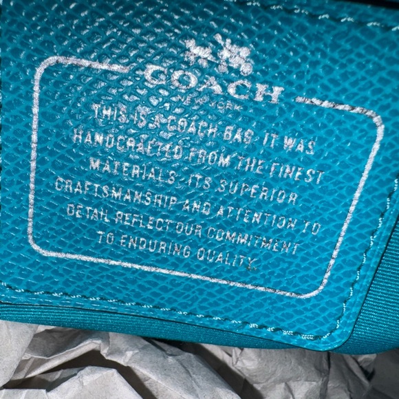 Coach Turquoise Tote Bag - Picture 6 of 12